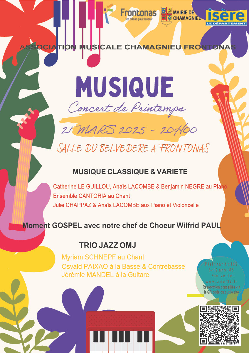 Affiche concert de printemps